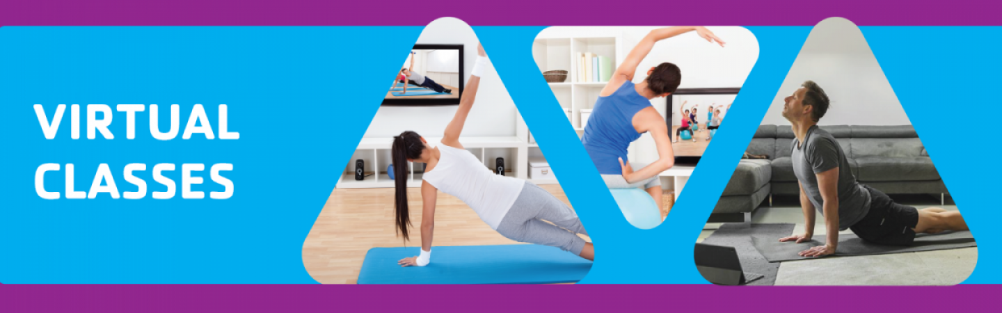 Individuals shown working out independently in a variety of different remote settings.